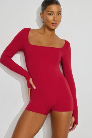 SoftActive Square Neck Romper