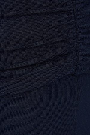 Fold Over Flare Knit Pants