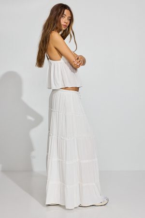 Tiered Maxi Skirt