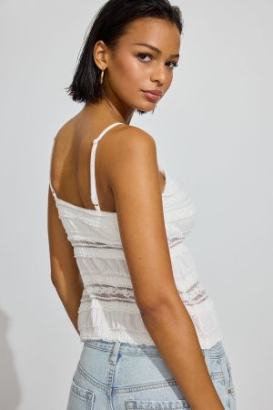 Resort Lace Flyaway Top