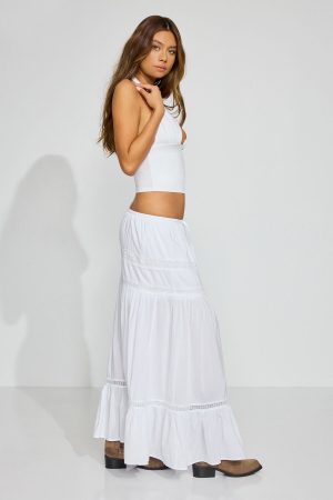 Iris Maxi Peasant Skirt