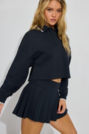 Pique Pleated Active Skort