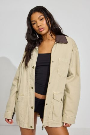 Long Twill Field Jacket