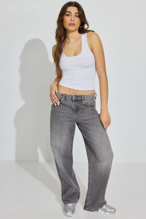 Scoop Neck Ribbed Tank Top