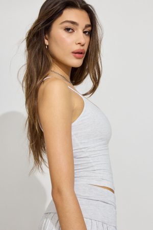 Cotton Sleek V-Neck Cami Top