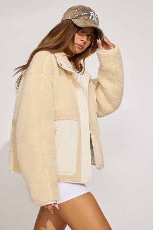 Sherpa Mixed Media Jacket