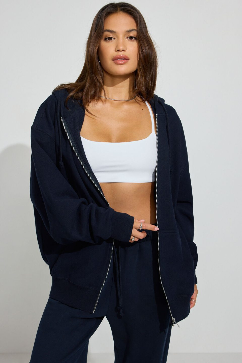 SoftTerry Oversized Zip-Up Hoodie