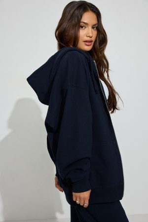SoftTerry Oversized Zip-Up Hoodie