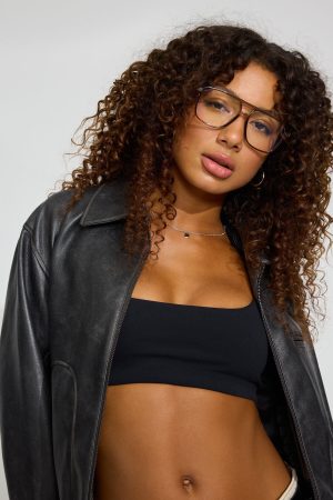 Retro Aviator Blue Light Readers