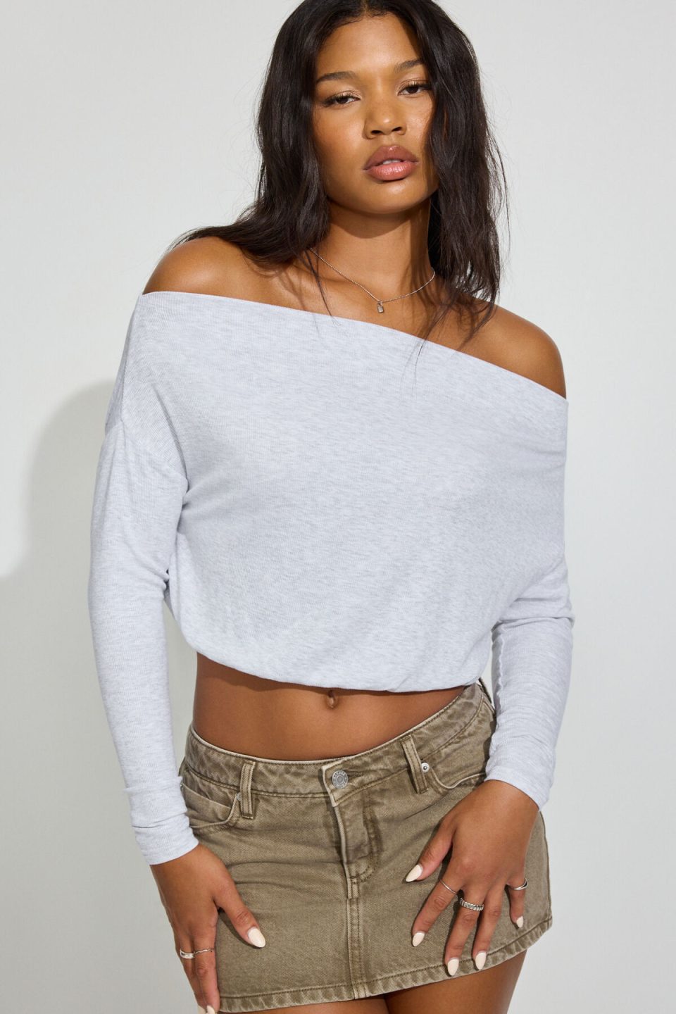 Serene Off Shoulder Long Sleeve Top