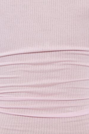 Sheer Ribbed Slouchy Pants