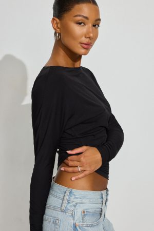 Smooth Dolman Boatneck Top