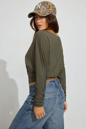 Smooth Dolman Boatneck Top