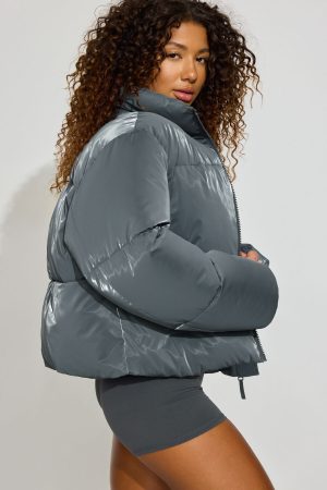 Shiny Puffer Jacket