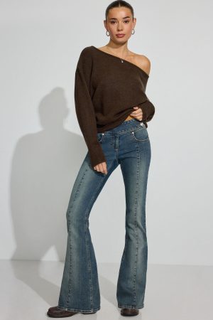 Rory Relaxed Off Shoulder Sweater