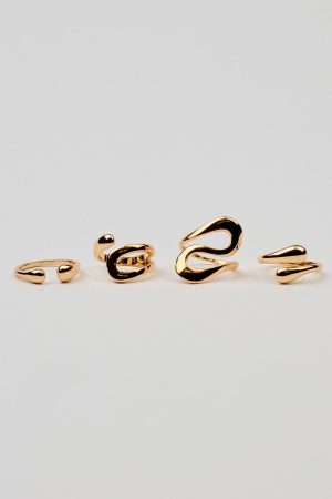 Set of 4 Open S Rings