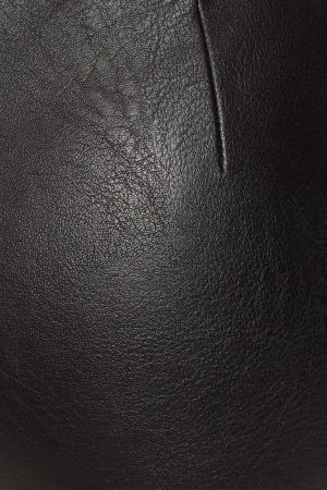 Faux Leather Micro Shorts